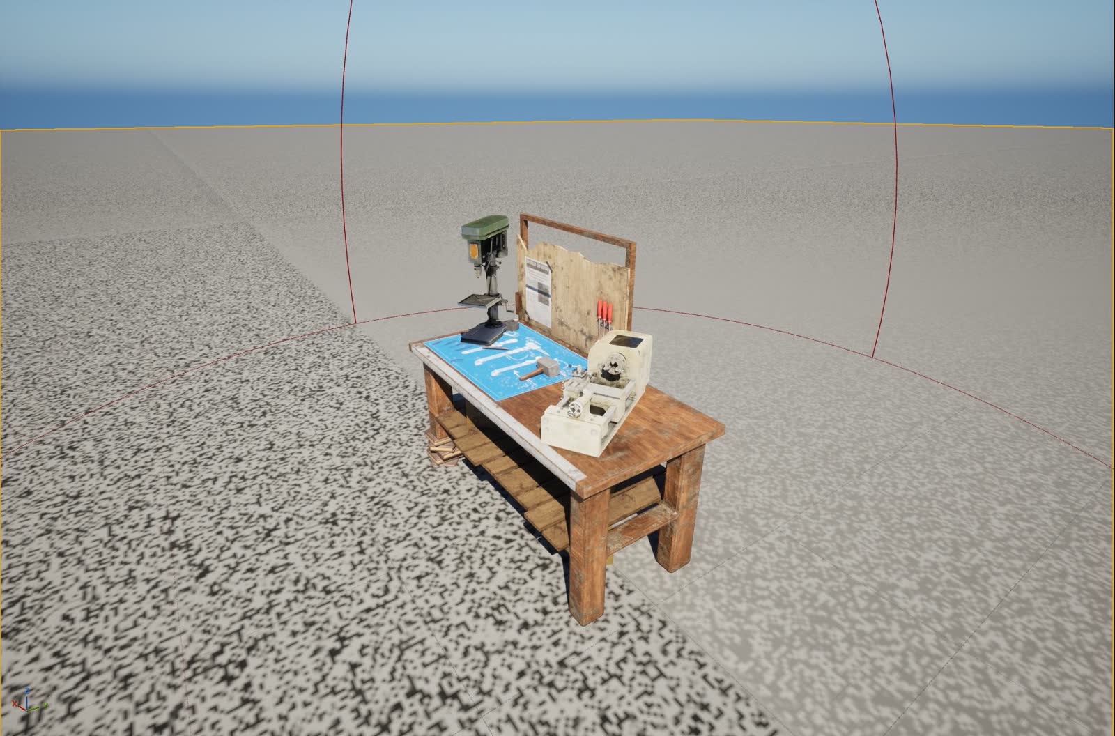 Advanced Workbench with drill press and lathe
