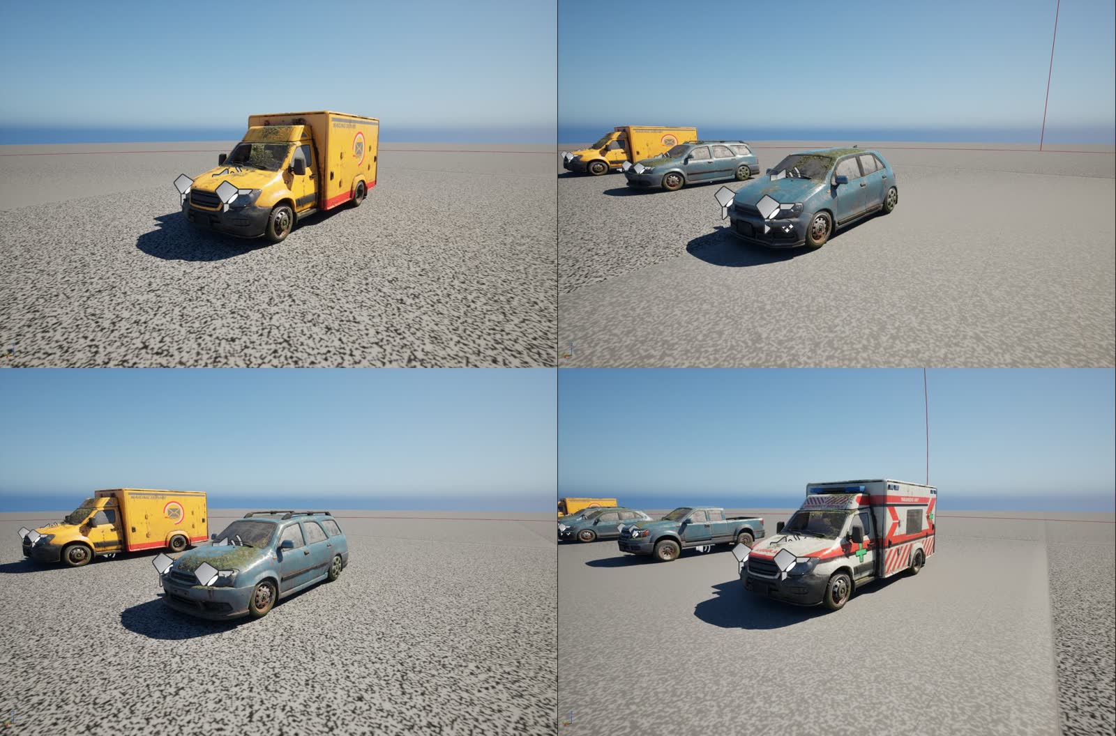 Fixed post-apocalyptic cars