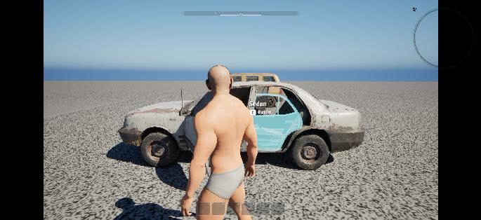 A blue ghost preview showing where a carried door will fit into an empty frame