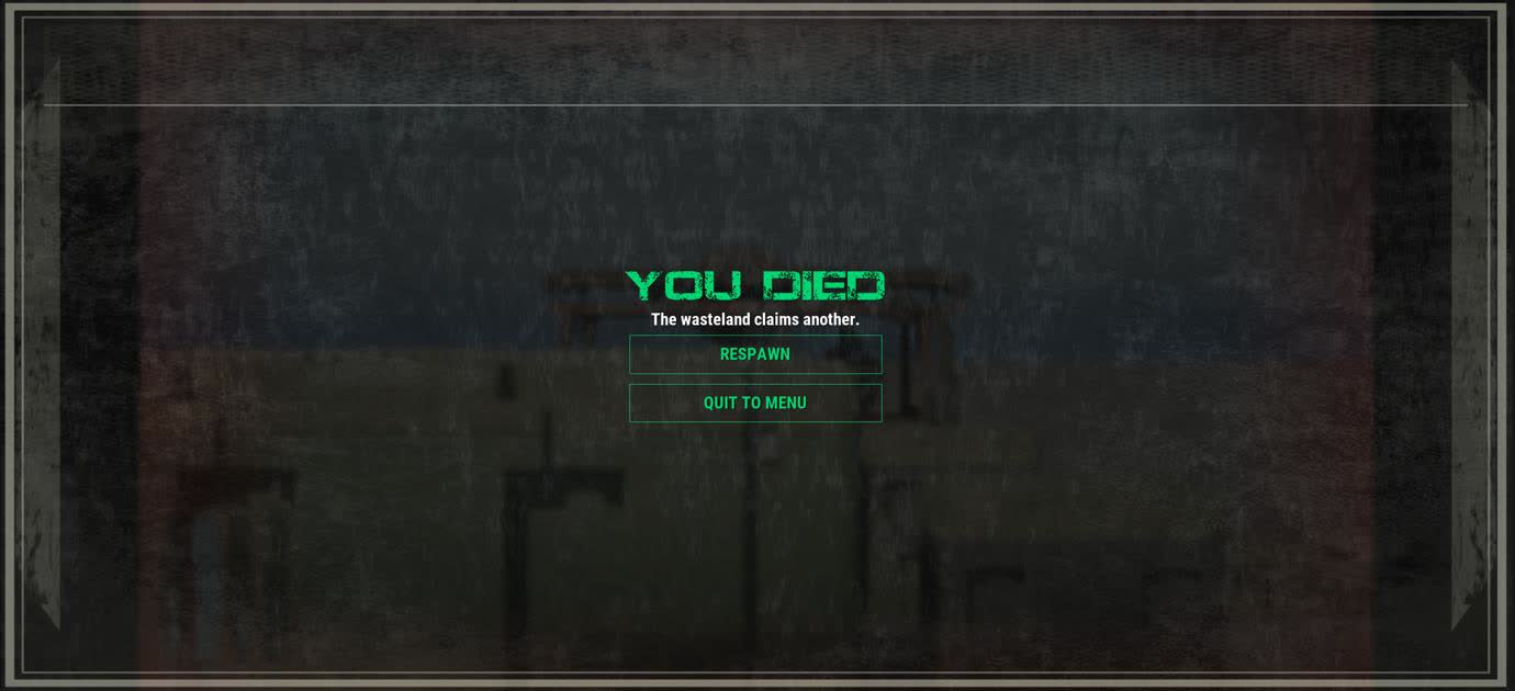 The new death screen