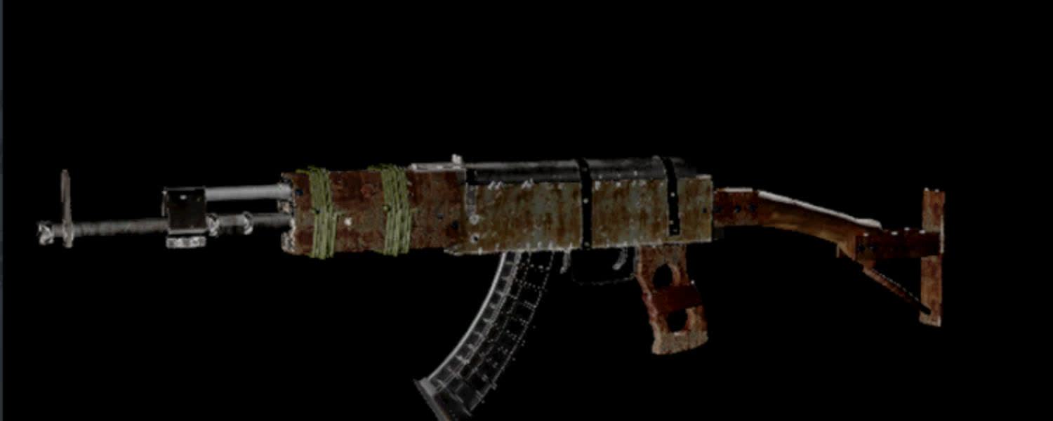 The Scrap receiver and barrel in the Modify preview