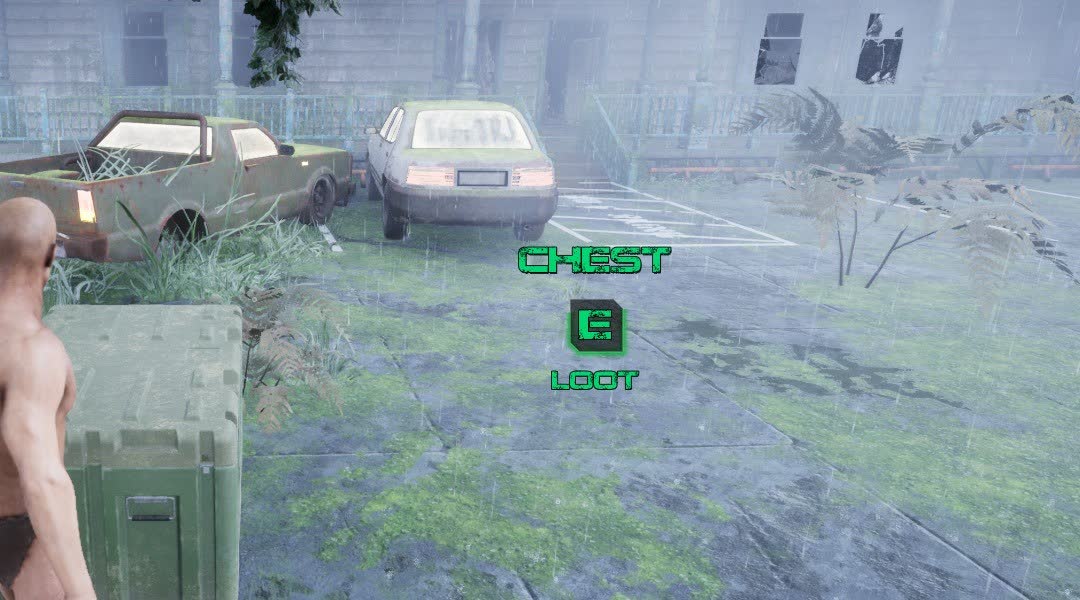 The new loot prompt on a crate